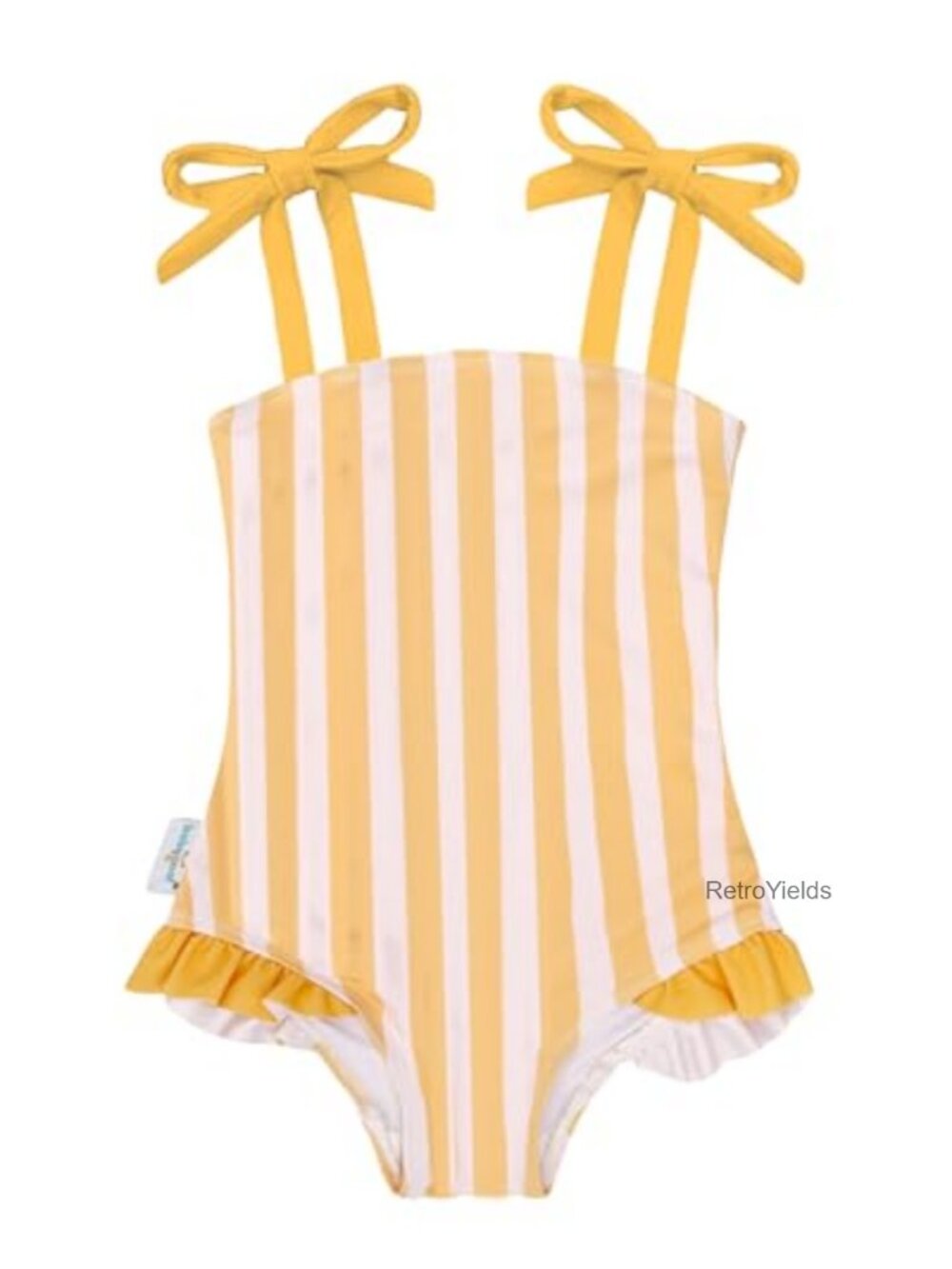 Toddler Girl One Piece Swimsuit UPF 50 Ruffle Adjustable Strap